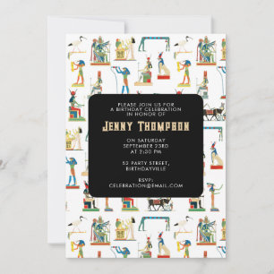 Invitation Ancienne Egypte Vintage Egypte fête d'anniversaire