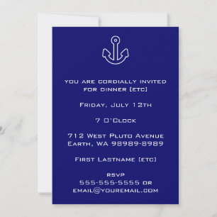 Invitation Ancre