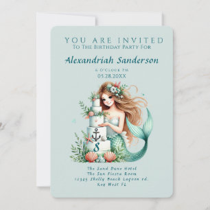 Invitation Ancre florale Mariage nautique Gris argenté