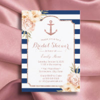 Ancre nautique Vintage Floral Navy Fête des mariée