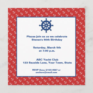 Invitation Ancres, nautiques