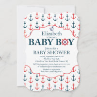 Ancres nautiques loin Baby shower garçons