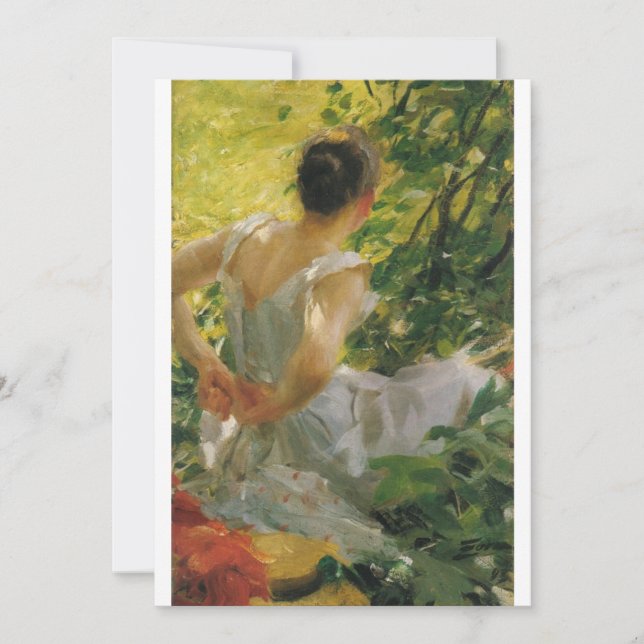 Invitation Anders Zorn - Une femme qui s'habille (Devant)