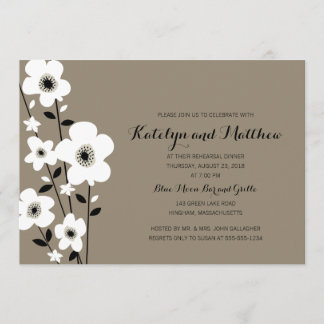 Invitation Anéone moderne | Dîner de répétition