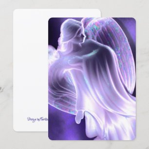 Invitation Ange Violet Clair