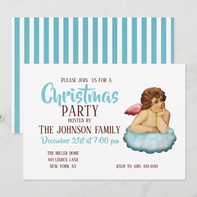 Invitation Angel Cloud (Devant / Derrière)