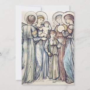 Invitation Anges et Enfants par Sir Edward Burne-Jones