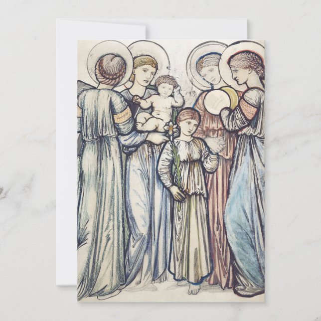 Invitation Anges et Enfants par Sir Edward Burne-Jones (Devant)