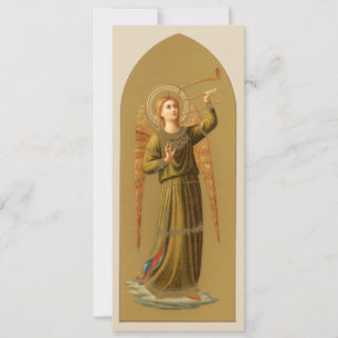 Invitation Anges musiciens de Noël, Renaissance vintage