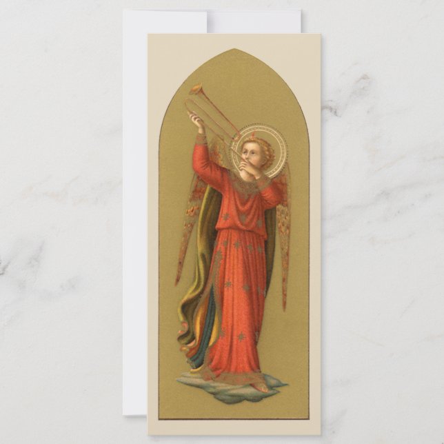 Invitation Anges musiciens de Noël, Renaissance vintage (Devant)