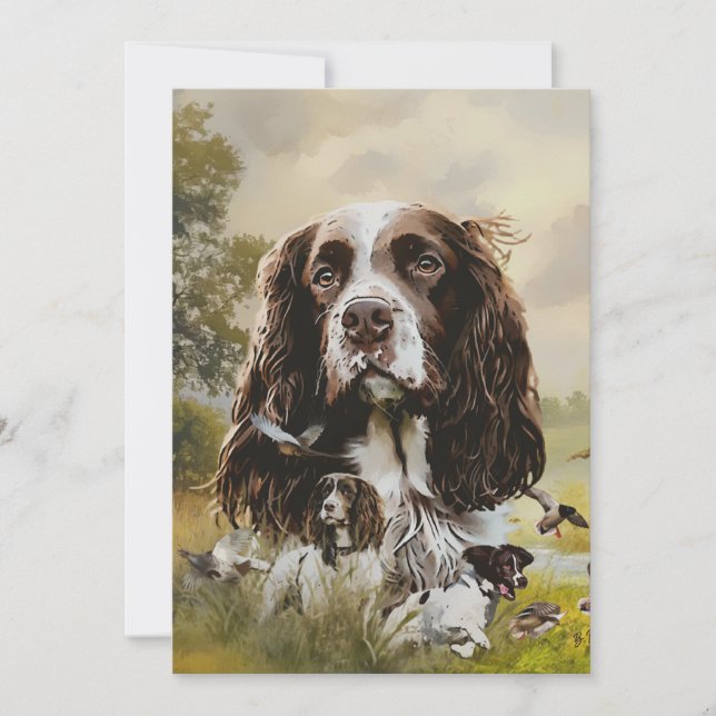 Invitation Anglais Springer Spaniel (Devant)