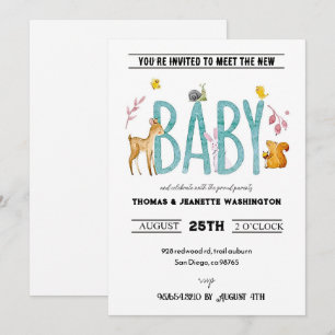 Invitation Animaux à l'aquarelle - dégustez et découvrez la r