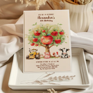 Invitation Animaux de ferme Barnyard Anniversaire