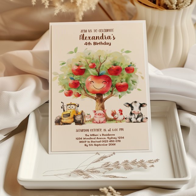 Invitation Animaux de ferme Barnyard Anniversaire (Créateur téléchargé)