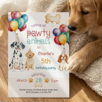 Animaux de Fête Chiots et Ballons Anniversaire