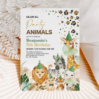 Animaux de fêtes sauvages Safari Empreinte de léop