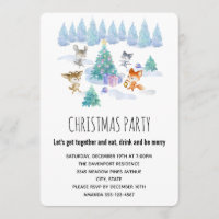 Animaux de forêt dansant autour de la fête des arb