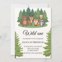animaux de la forêt minimalistes simples pour anni