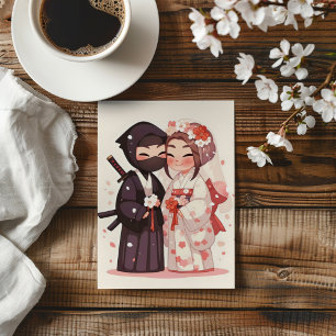 Invitation Anime Japonaise mignonne Mariage