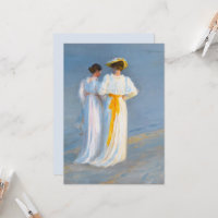 Anna Ancher et Marie Krøyer sur la plage, Krøyer