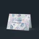 Invitation Annabelle Vintage Floral Couple Wedding shower<br><div class="desc">Annabelle Vintage Blue Floral Aquarelle Mariage Design avec des fleurs peintes à la main, des pivoines, des roses et des détails aquarelle, le tout dans un style vintage et ancien. Un mariage chic et tendance Pour un mariage printanier, estival ou hivernal, avec une palette de couleurs pastel : bleu marine,...</div>