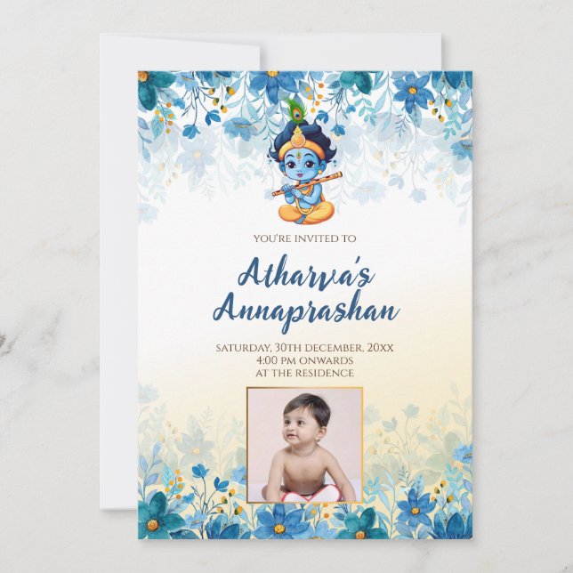 Invitation Annaprashan invite l'invitation à Annaprasan (Devant)