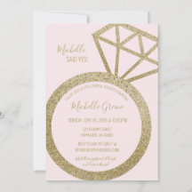 Anneau de Parties scintillant rose et or - Elle a