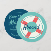 Anneau de sauvetage géométrique pour Baby Shower n