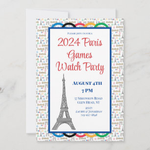 Invitation Anneaux de Soirée de Veille des Jeux de Paris 2024