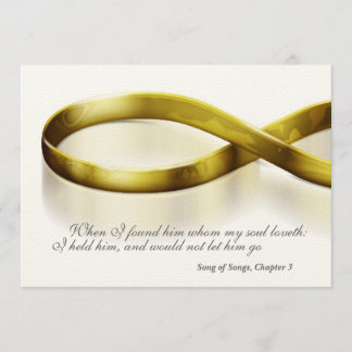 Invitation Anneaux Gold Infinity