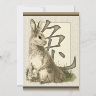 Invitation Année Chinoise Du Lapin