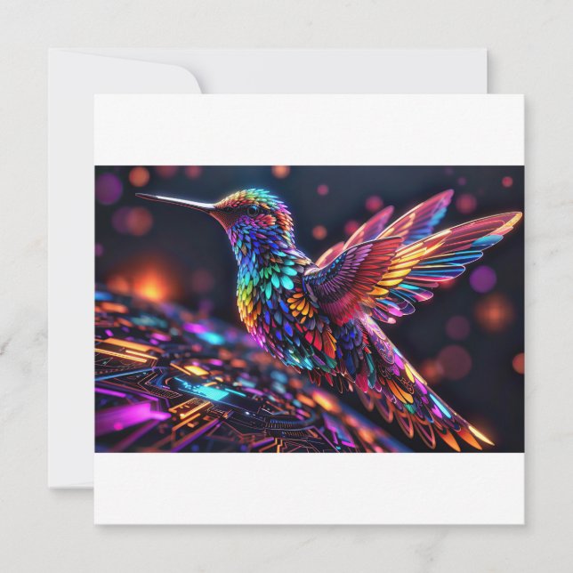 Invitation Année du colibri : un voyage mensuel (Devant)