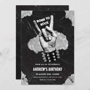 Invitation Annianniversaire de Black Rock metal