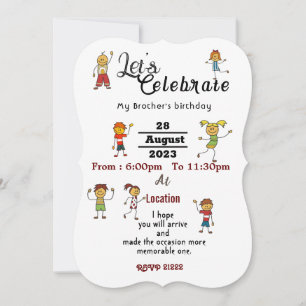 Invitation Anniversaire