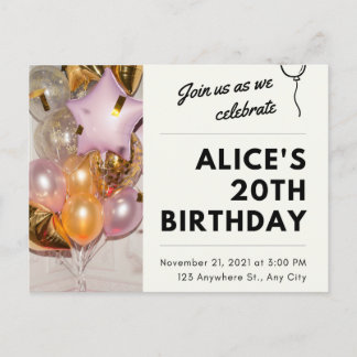 Invitation anniversaire 🥳 🎉 🎂