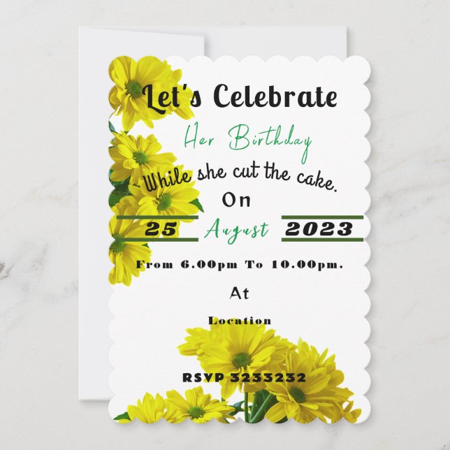 Invitation Anniversaire (Devant)