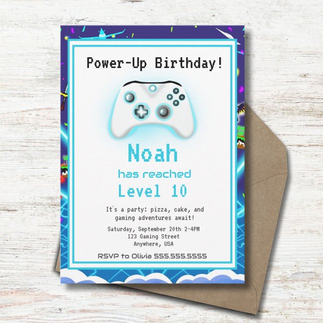 Invitation Anniversaire 10 Ans Epic Gamer Happy Fr (Créateur téléchargé)