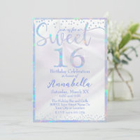 Anniversaire 16 ans Sucré Iridescent Opale Glamour