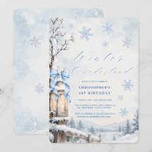 Anniversaire 1 an Winter Onederland Snowflake Lant