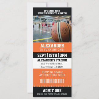 Invitation anniversaire 1ère année de Basketball O