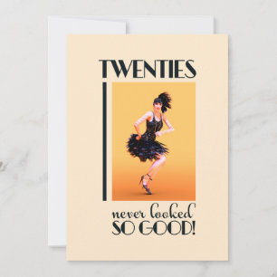 Invitation Anniversaire 20 ans Vintage Personnalisé