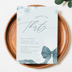 Invitation Anniversaire 30 Ans Moderne Flocon de N