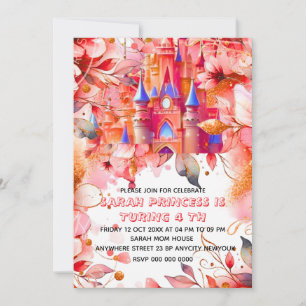 Invitation anniversaire 4 ans Quatre fois une Prin