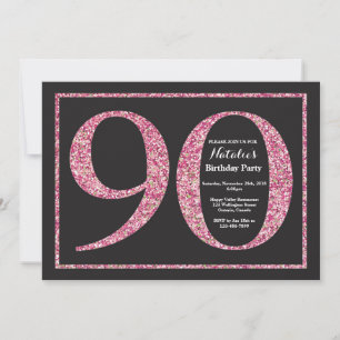 Invitation Anniversaire 90 Ans Tableau Noir Paille