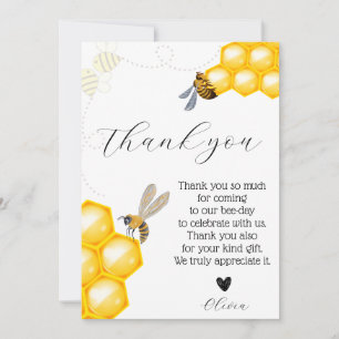Invitation Anniversaire à thème abeille tout âge 