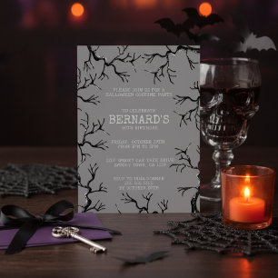 Invitation Anniversaire Adulte Épouvantable "Aussi Puissant q
