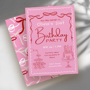 Invitation Anniversaire Adulte Fantaisiste 21 Ans