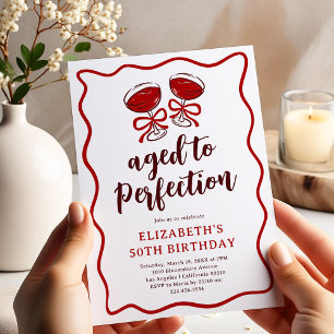 Invitation Anniversaire Adulte Parfaitement Vieilli