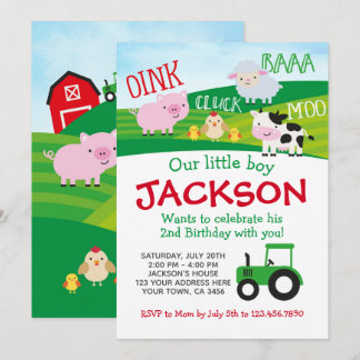 Invitation Anniversaire agricole