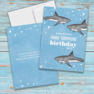 Invitation Anniversaire Amusement Whimsical Ocean Natation Re